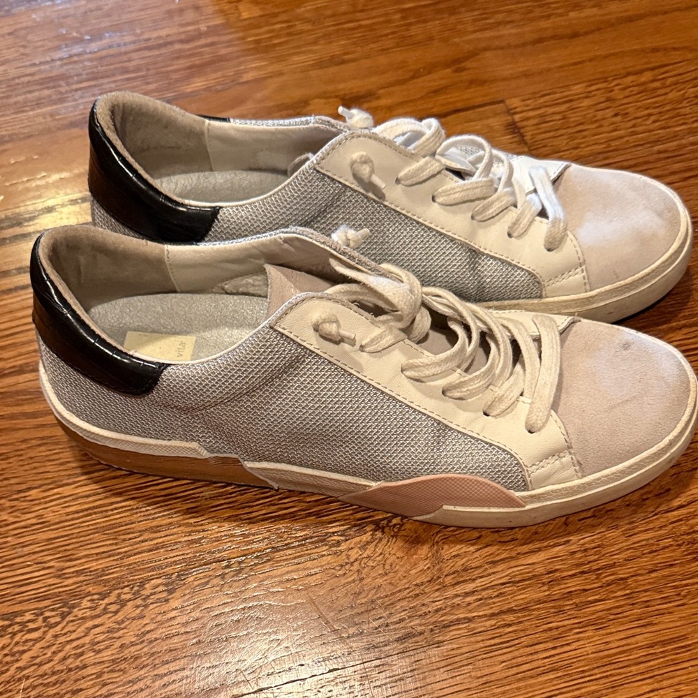 Dolce Vita Cream and Black Women's Sneakers